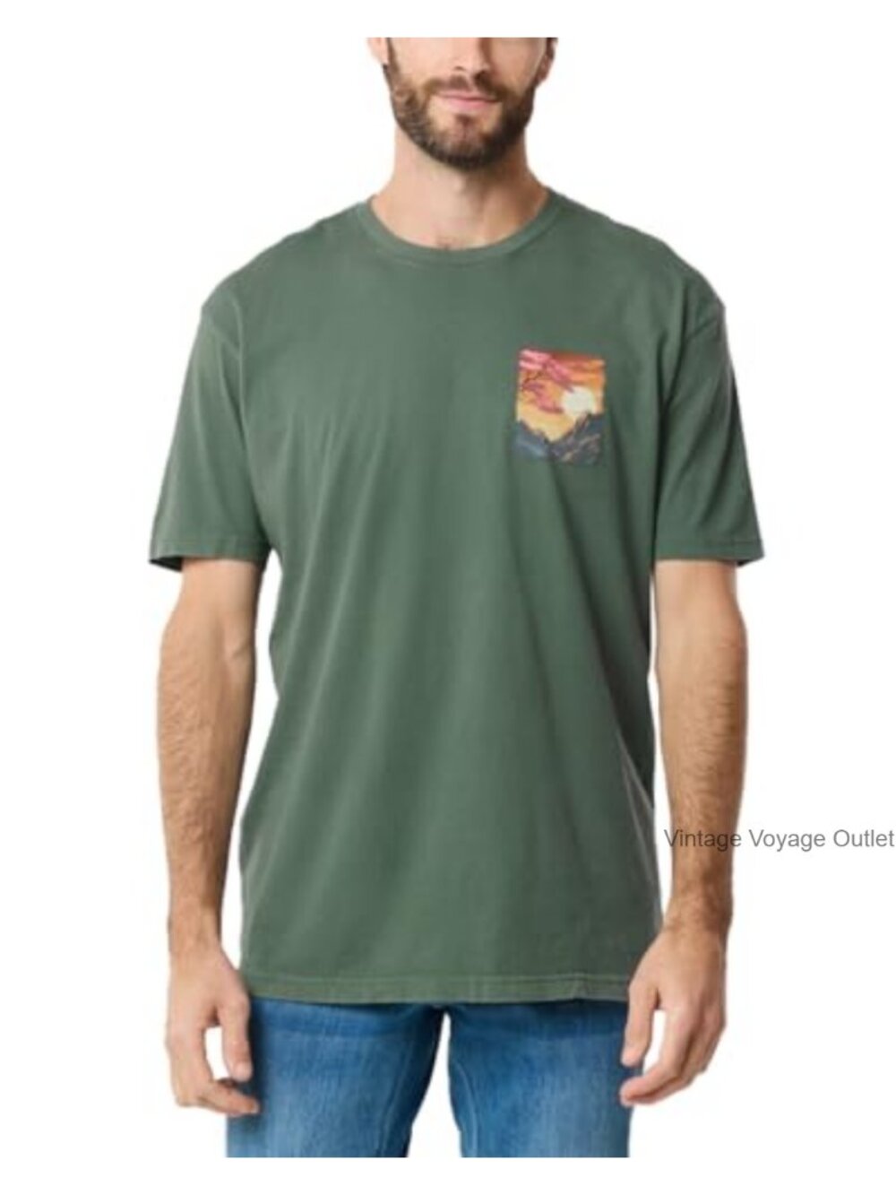 Men's Graphic T-Shirt Cotton Poly Blend Crew Neck Short Sleeve Tee